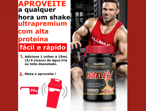 Imagen de AllMax Nutrition ISOFLEX- 100% PURE WHEY PROTEIN ISOLATE POWDER , O Melhor Whey Protein do Mundo , 2.2 Kgs