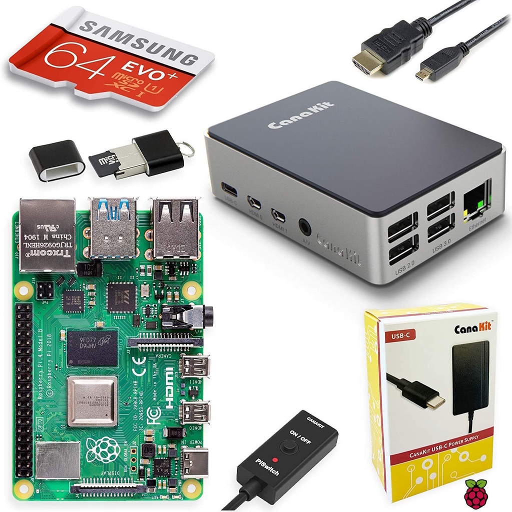 Image of Raspberry Pi 4 Extreme Kit Quad Core | Memória 4GB RAM | Disponível com 32GB SD Card , 64GB SD Card e 128GB SD Card