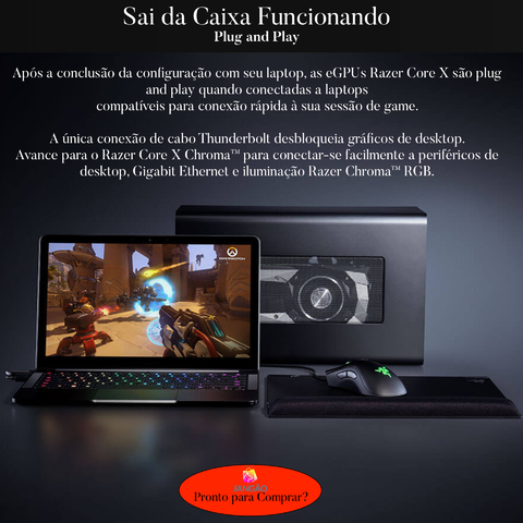 Razer Core X External eGPU Enclosure - Loja do Jangão - InterBros