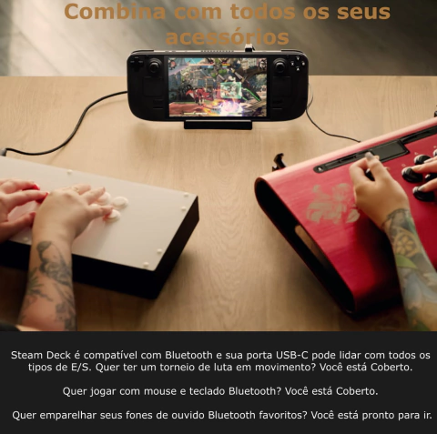 Valve Handheld Steam Deck l 256GB NVMe SSD l 7" Touchscreen l All-in-one portable PC gaming l Full-featured gaming PC l PC Gamer Portátil l Recursos completos de PC l O portátil para jogos mais poderoso e completo do mundo l O dispositivo gamer mais esperado dos últimos anos na internet