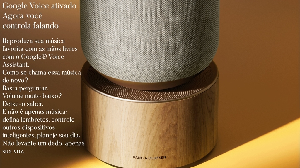 Imagen de Bang & Olufsen Beosound Balance, OAK , Wireless Smart 360º Speaker, Poderoso Som de 850W , Recomendado para áreas de 10m² até 80m²