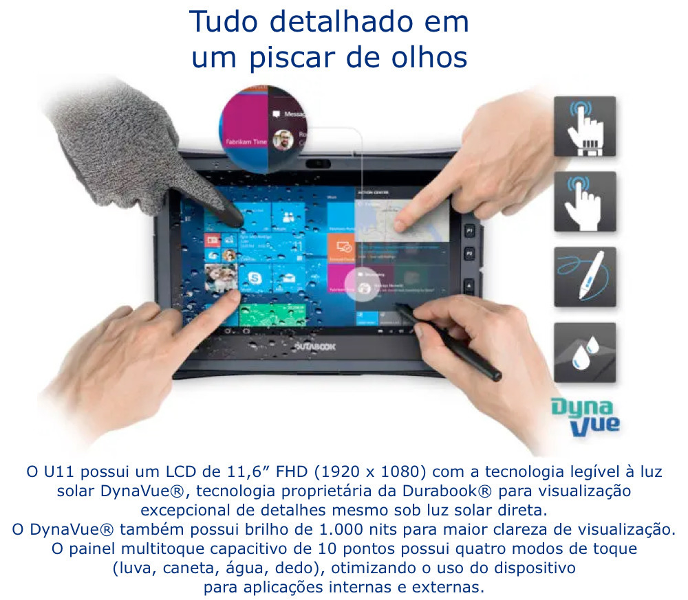 Durabook l U11 Rugged Laptop l Solução 2 em 1 l Laptop e Tablete Industrial l Teclado destacável l 11.6″ FHD (1920 x 1080) LCD Display l Personalização sem limites l Tão forte quanto possível l Projetado para os ambientes mais severos en internet