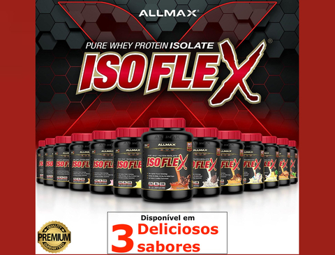 AllMax Nutrition ISOFLEX- 100% PURE WHEY PROTEIN ISOLATE POWDER , O Melhor Whey Protein do Mundo , 2.2 Kgs