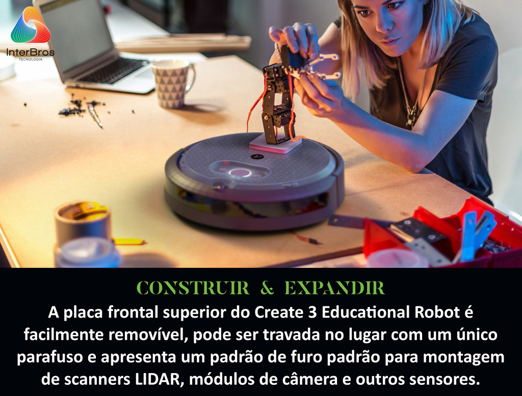 iRobot Create 3 , Robot Educacional , Raspberry Pi 4 ROS 2 - Loja do Jangão - InterBros