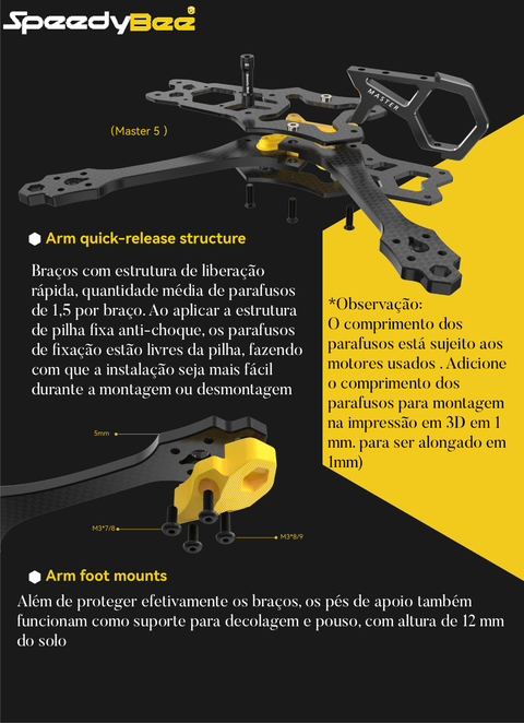 SpeedyBee Master 5" HD Frame Plataforma de Drone - online store