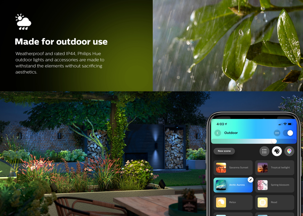 Philips Hue White & Color Ambiance Appear Outdoor Wall | Luminária Arandela de Parede | Compatível com Alexa, Apple Homekit & Google Assistant | Requer Hue Bridge | Kit2 - buy online