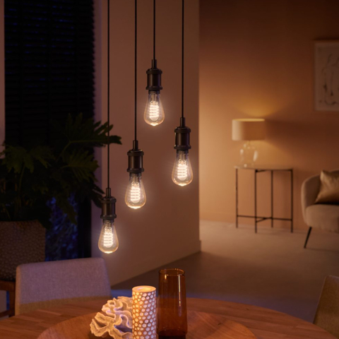 Philips Hue White Ambiance Dimmable Smart Filament l Estilo Edison ST23 l Lâmpada LED de Filamento Vintage l 2ª Geração l Mais Brilhantes l Branco Quente a Branco Frio | Compatível com Alexa, Apple Homekit & Google Assistant | Funciona com Bluetooth e/ou com a Hue Bridge - loja online