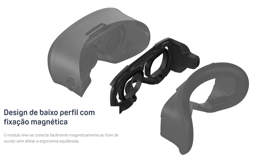 HTC VIVE VR Focus 3 l Standalone Headset with All-in-One VR l 4896 x 2448 Total Resolution | 120° FOV l VIVE Sync l MetaHuman l A nova era da VR empresarial l VIVE Facial Tracker l VIVE Eye Tracker l VIVE Wrist Tracker - tienda online