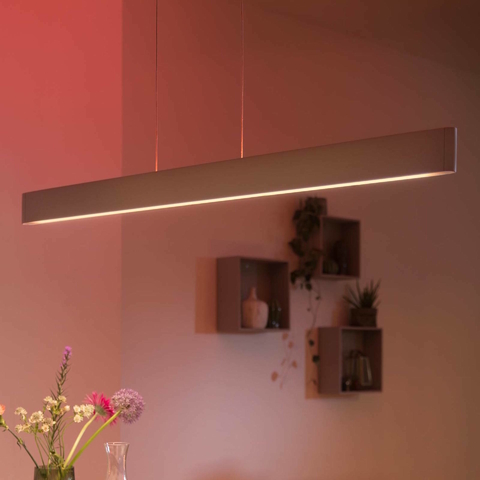 Philips Hue White & Color Ambiance Ensis Pendant Light , Luminária Pendente Inteligente , Bluetooth e WiFi - loja online