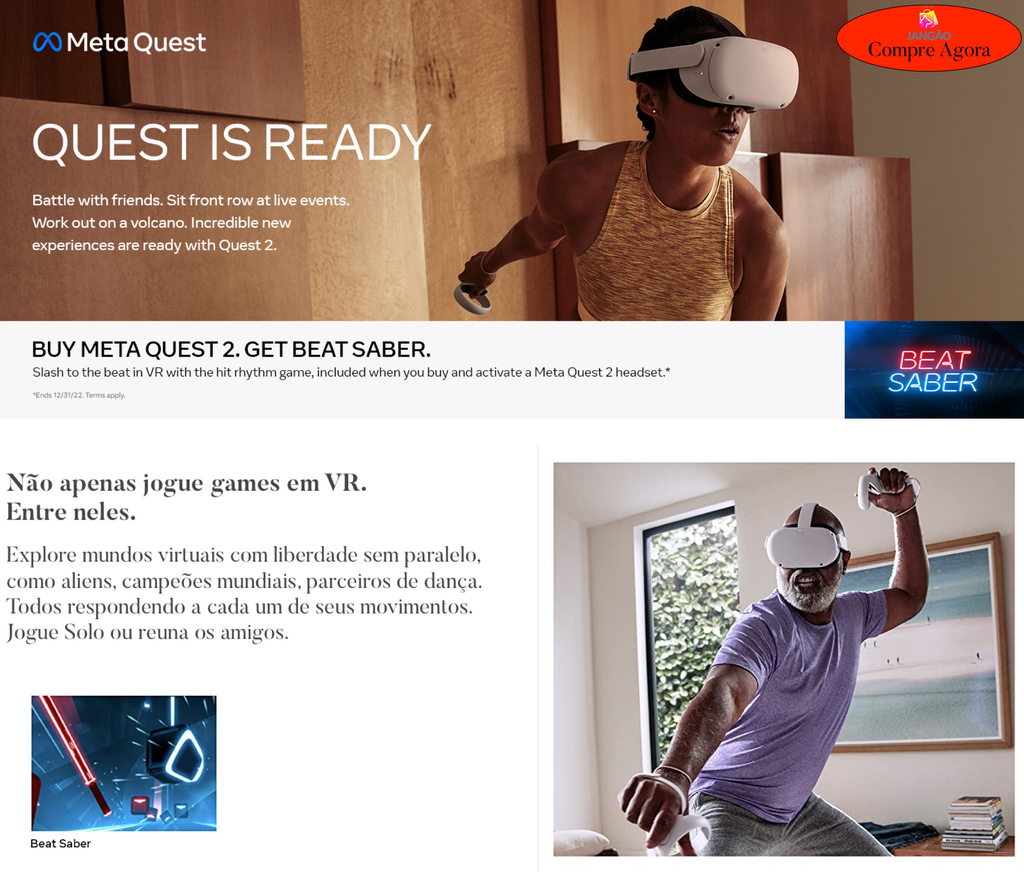 Meta Quest 2 128 GB l Advanced All-In-One Virtual Reality VR headset l Oculus Quest 2 l Explore um Meta Universo em expansão l Games, fitness, social, multiplayer, entretenimento e reuniões de trabalho l Viaje por universos em fantasias de grande sucesso l Requer somente um celular e WiFi - comprar online