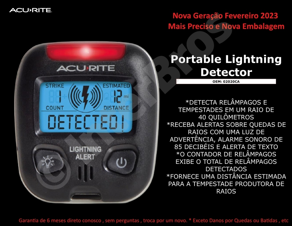 AcuRite 02020 Detector Raios Portátil De Bolso kit15 na internet