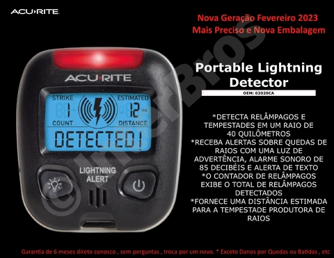 AcuRite 02020 Detector Raios Portátil De Bolso - comprar online