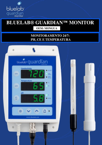 Bluelab Guardian MONGUA Monitor 3-em-1 | PH | Temperatura | Condutividade (TDS) | GrowRoom | Tendas de Cultivo Hidroponia Indoor - buy online