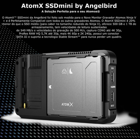 Angelbird AtomX SSDmini | 2 TB | External SSD para Atomos - Loja do Jangão - InterBros