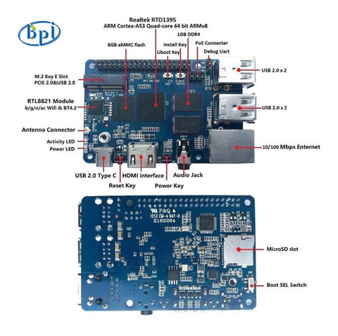 Banana Pi BPI-4 | 2GB RAM | 8GB eMMC - Loja do Jangão - InterBros