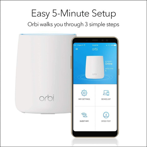 Netgear Orbi Pro RBK23 Tri-band Sistema WiFi Mesh 560m² - Loja do Jangão - InterBros