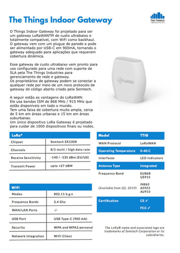 Seeed Studio AuU915 8 Channel Lorawan Gateway | Roteador de conectividade Wi-Fi ESP8266 integrado - comprar online