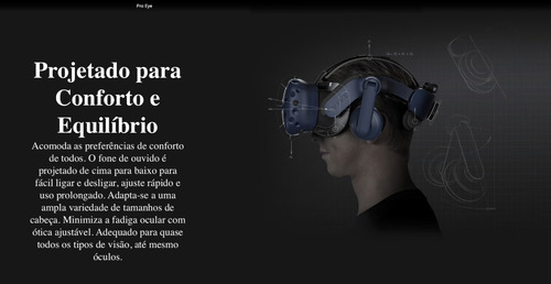 HTC VIVE Pro Eye Enterprise VR System l Eye Tracking l 99HARJ000-00 - Loja do Jangão - InterBros