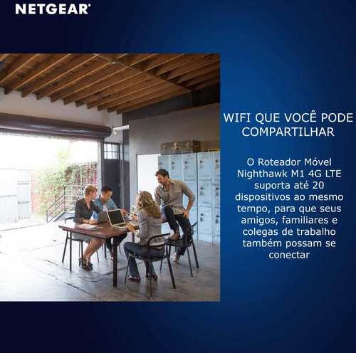 Netgear Nighthawk M1 MR1100 Gigabit Roteador Hotspot Móvel , Desbloqueado para todas as Operadoras , Conecta até 20 Dispositivos - tienda online