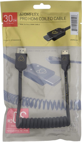 Atomos AtomFLEX Coiled Mini-HDMI to HDMI Cable 30cms até 60cms ATOM4K60C3 - comprar online