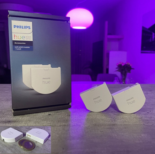 Novo Philips Hue Wall Switch Module | Interruptor Inteligente de Parede | Você mesmo Instala em 5 mins | Compatível com todas as marcas de Luzes | Integre suas luzes ao ecossistema Hue | Requer a Hue Bridge | Compatível com a Alexa , Google Home e HomeKit