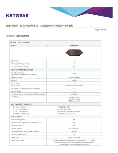 Netgear Roteador Gs810emx Nighthawk Pro Gaming Sx10 - Loja do Jangão - InterBros