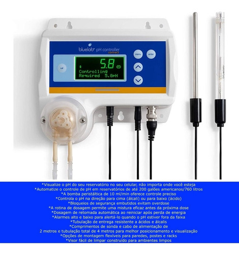 Bluelab CONTPH pH | Controle | Monitoramento | e Dosagem | para Sistemas Hidropônicos | Automatize o controle de pH | para Reservatórios de até 760 litros on internet