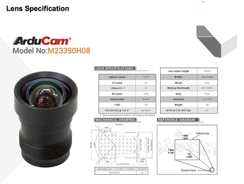 Arducam Mini High Quality Câmera 12.3mp IMX477 ,M12 mount lens , NVIDIA® Jetson Nano/Xavier NX/AGX Orin/Orin Nano/Orin NX , B0251 - Loja do Jangão - InterBros