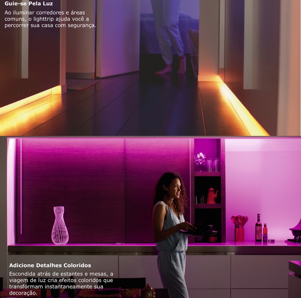 Nova Philips Hue Ambiance Gradient Lightstrip Nova Fita de LED Inteligente 20 metros - loja online