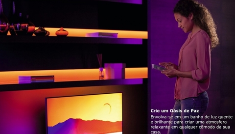 Imagen de Nova Philips Hue Ambiance Gradient Lightstrip Nova Fita de LED Inteligente Base Kit 2 metros