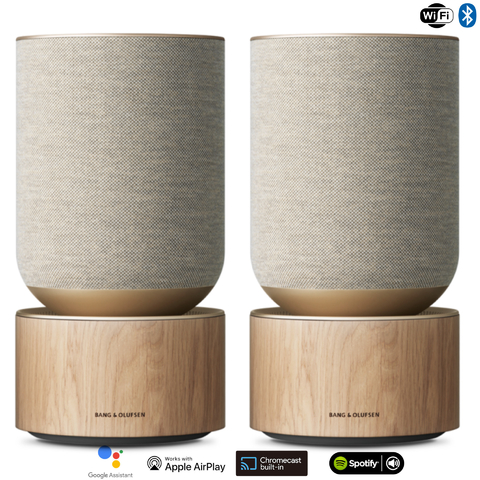 Bang & Olufsen Beosound Balance, OAK , Wireless Smart 360º Speaker, Poderoso Som de 850W , Recomendado para áreas de 10m² até 80m²