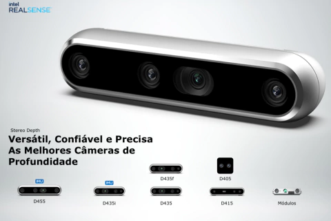 Image of Intel RealSense Depth Module D415 + Vision Processor D4 Board Bundle Kit com 10 Unidades