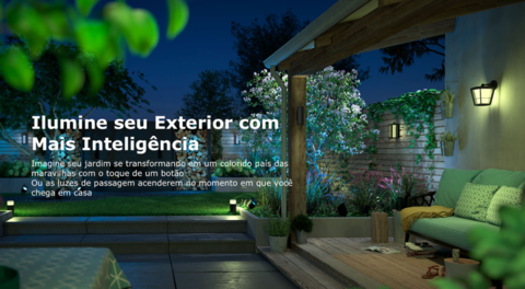 Philips Hue White & Color Ambiance Appear Outdoor Wall | + Philips Hue Dusk-to-Dawn Sensor de Movimento | Luminária Arandela de Parede | Compatível com Alexa, Apple Homekit & Google Assistant | Requer Hue Bridge | Kit2 - Loja do Jangão - InterBros