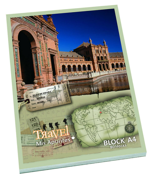 Block Travel A4 Rayado 80h