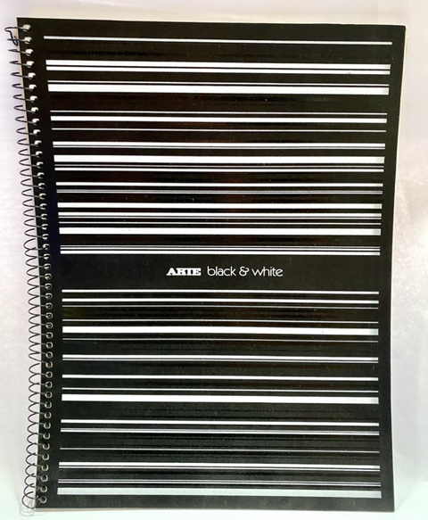 Cuaderno Arte Black and White A4