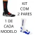KIt 2 Pares Meias Cano Alto Performance DC Shoes DC23A - comprar online