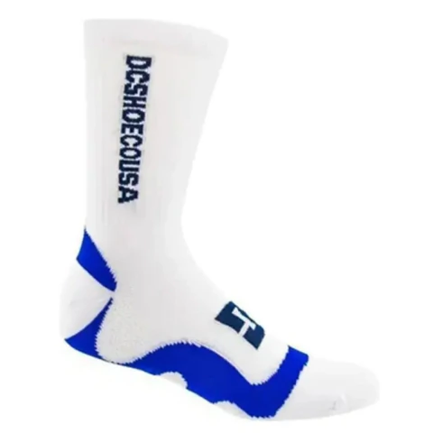 Meia Cano Alto Performance DC Shoes DC23A Branco