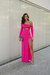 Vestido longo manga luvinha | Pink