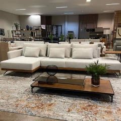 Sofá Living com Chaise Brenand Bege