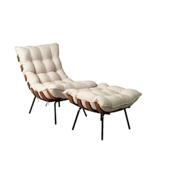 Poltrona Costela com Puff - Royal Interiores