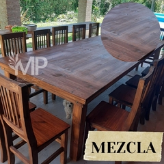 MESA + BANCOS CON ESTRUCTURA DE CAÑO ESTRUCTURAL - tienda online
