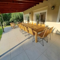 MESA DE 3.00 X 1.20 EN PINO MACIZO + SILLAS TULUM - Muebles Priscob