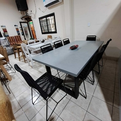 MESA DE MICROCEMENTO + SILLAS TULUM - tienda online