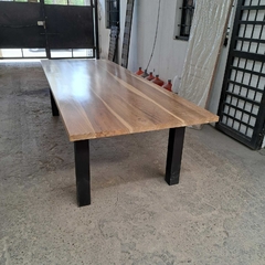 MESA DE PETIBIRI DE 3.00 X 1.20 PATAS DE CAÑO CUADRADO - tienda online