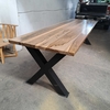 MESA DE GUAYUBIRA DE 3.00 X 1.00 PATAS CAÑO