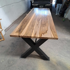MESA DE GUAYUBIRA DE 3.00 X 1.00 PATAS CAÑO - comprar online