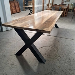 MESA DE GUAYUBIRA DE 3.00 X 1.00 PATAS CAÑO en internet