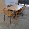 MESA DE PETIRIBI DE 2.00 X 1.00+ SILLAS TULUM + SILLONCITOS TULUM