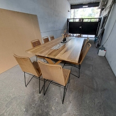MESA DE PETIRIBI PATAS X + SILLAS TULUM - comprar online