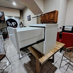 MESA DE LUZ CON CAJONES OCULTOS - tienda online